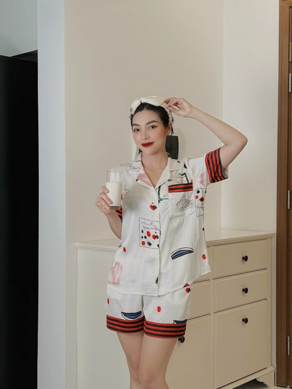 Pijama tay ngắn-quần ngắn - Hình ảnh 7